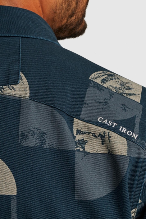 Cast Iron long sleeve shirt a/o printed slub